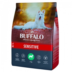 Mr.Buffalo SENSITIVE сухой корм д/собак Средних и Крупных пород 2 кг ягненок