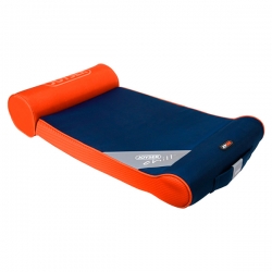 GiGwi Лежанка для животных JOYSER Chill J-Pad M синяя с оранжевым ( 93 x 50 см.)