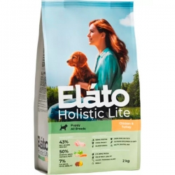 Elato Holistic Lite  д/щенков всех пород Курица/Индейка 2 кг