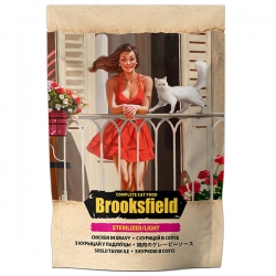 BROOKSFIELD влаж. д/кошек стерилизованных 85г Курица в соусе Sterilized/Light Cat Chicken SALE