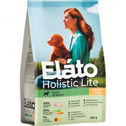 Elato Holistic Lite д/щенков всех пород Курица/Индейка 0,5 кг