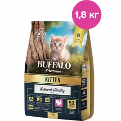 Mr.Buffalo  сухой корм д/котят KITTEN 1,8 кг индейка