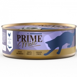 PRIME MEAT д/кошек ж/б 100г Курица с тунцом, филе в желе СРОК РЕАЛ 02.25