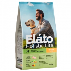 Elato Holistic Lite д/взр.соб. Сред. и круп. пород  Курица/Индейка 2,5 кг