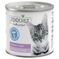 Zoodiet консервы 100г для кошек С индейкой и телятиной для кошек (здоров.мочевыводящ.путей