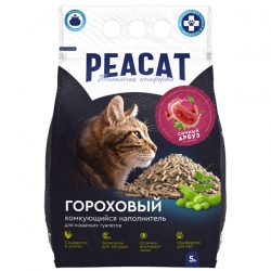 PEACAT напол.комкующийся из горохового волокна СОЧНЫЙ АРБУЗ 5л(2,5кг)