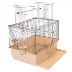 Клетка д/птиц ГОВОРУН-1 1этаж разборная 60*40*h41 бежевая Дарэленд