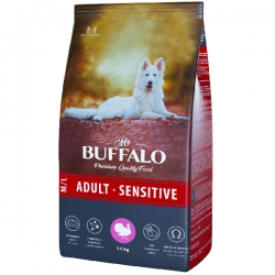 Mr.Buffalo ADULT M/L сухой корм д/собак Средних и Крупных пород 14 кг индейка