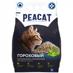 PEACAT напол.комкующийся из горохового волокна КЛАССИЧЕСКИЙ 5л(2,5кг)