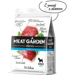 Meat Garden д/собак 1,5 кг Мелк Утка и Яблоко АКЦИЯ-20%