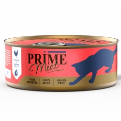 PRIME MEAT д/кошек ж/б 100г Курица с креветкой, филе в желе СРОК РЕАЛ 02.25